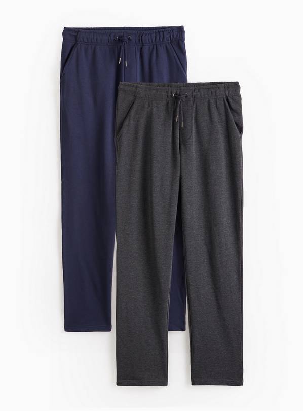 Charcoal Grey & Navy Joggers 2 Pack  L